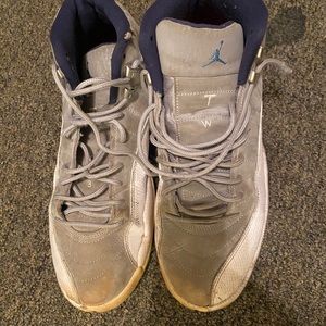 Jordan 12 Grey University Blue